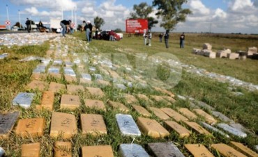 Golpe a los narcos: incautan más de 3.000 kilos de drogas